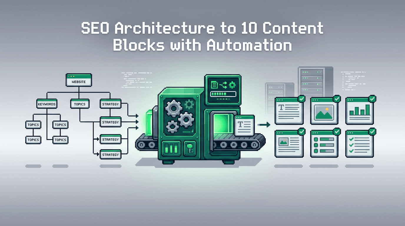 SEO Architecture to 10 Content Blocks with Automation